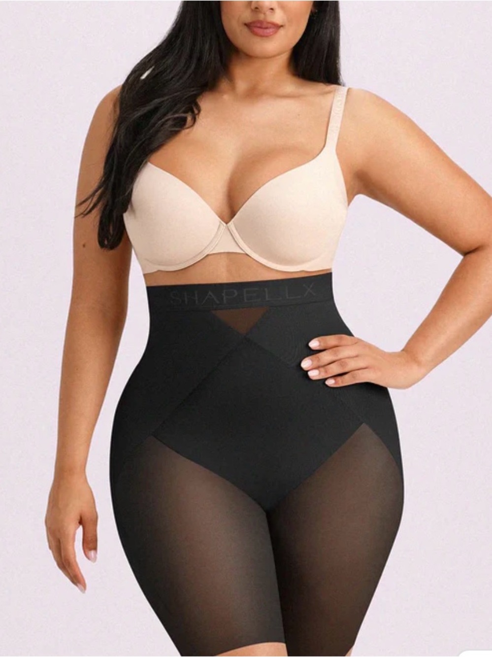Shapellx High-Waist Sculpting Shorts - Black